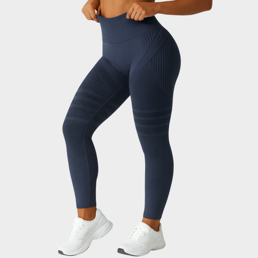 3D Leggings  - Blau